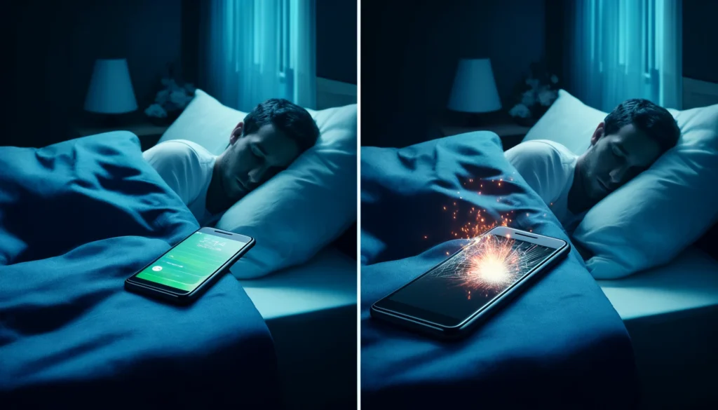 Health Risks of Sleeping with a Mobile Phone