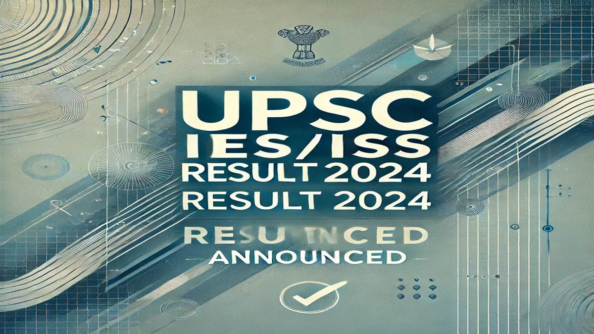 UPSC IES ISS Result 2024