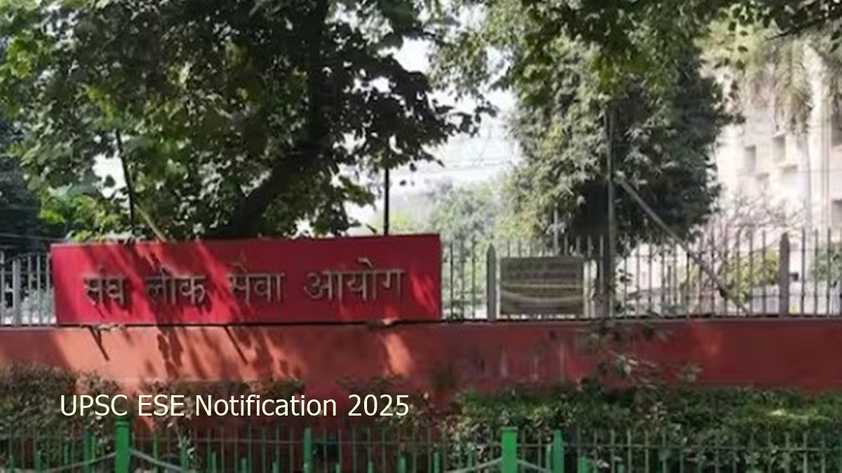 UPSC ESE Notification 2025