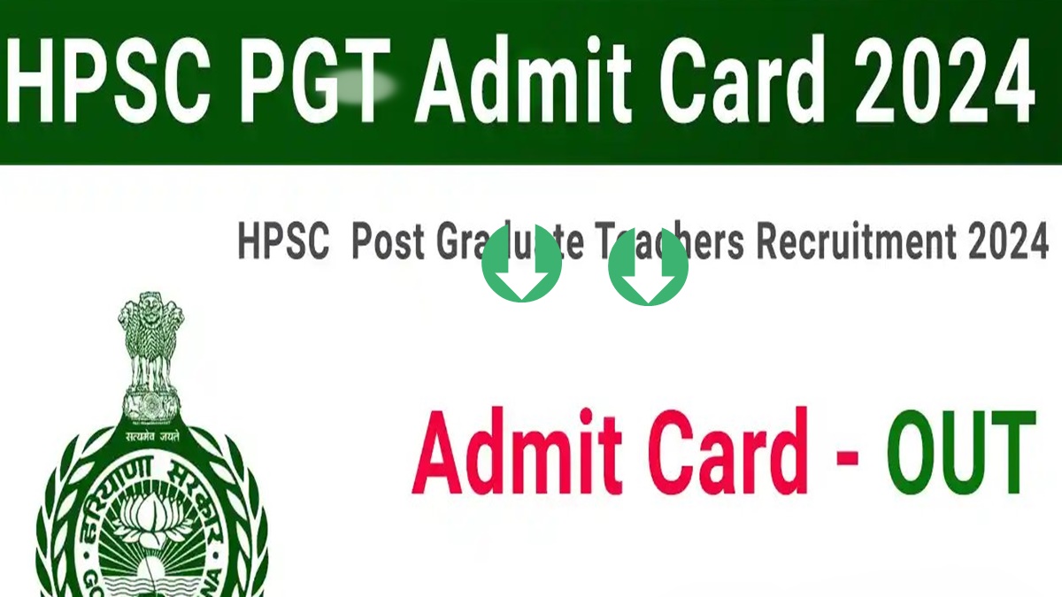 HPSC PGT Admit Card 2024