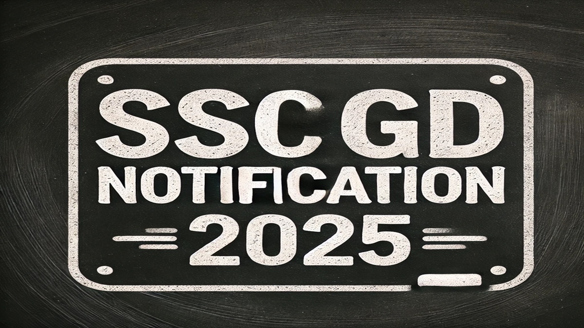 SSC GD Notification 2025