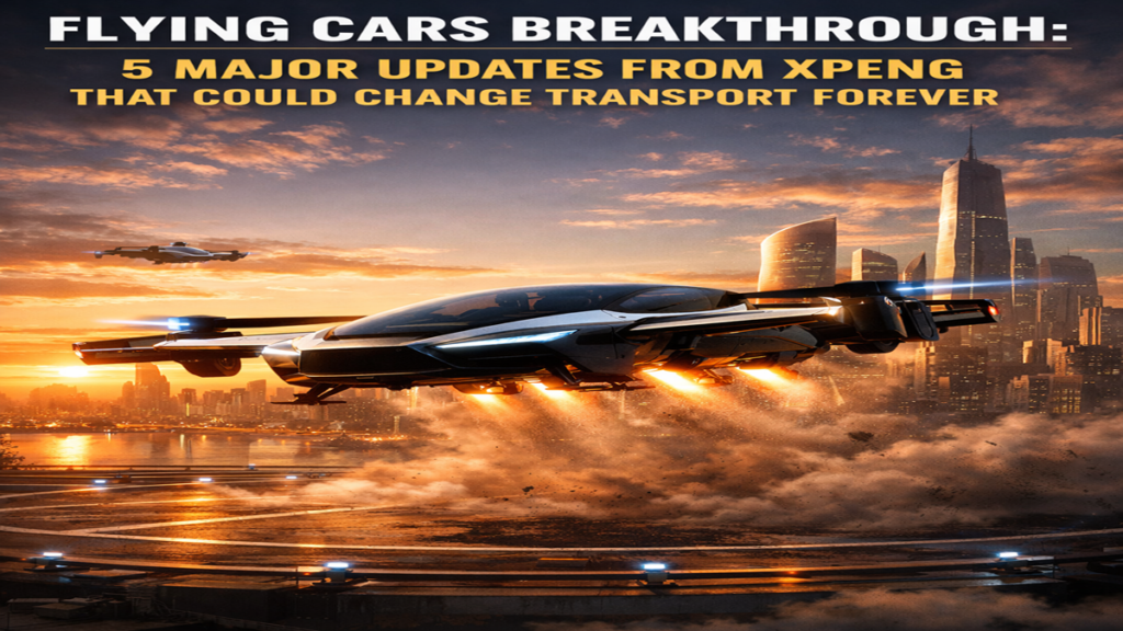 XPeng flying cars battery technology and launch details